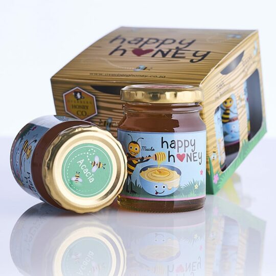 Raw honey gift pack available online from Honeysuckle