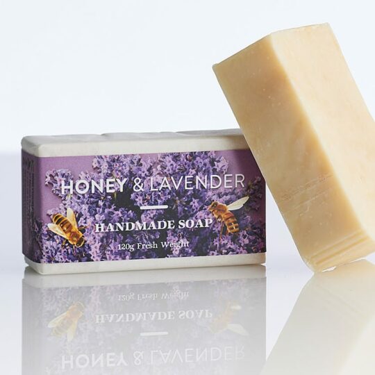Honey & Lavender soap available online from Honeysuckle