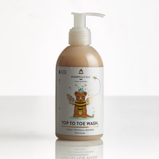 Honeysuckle baby top to toe wash available online